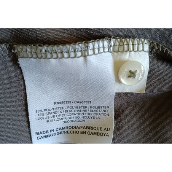 Nike Golf Dry Fit Top Medium Women's Collard Button Gray & Pink Short Sleeve Top - Picture 8 of 8